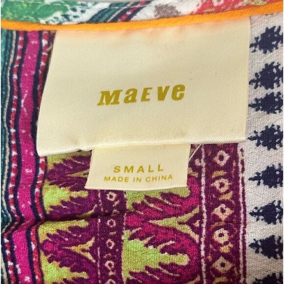 Anthropologie By Maeve Aztec Milla Top Size Small S 📦 - Picture 3 of 8